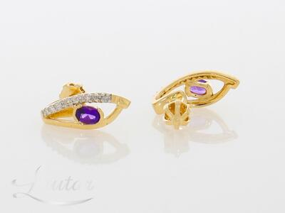 Kuldkõrvarõngad 585* Briljandid