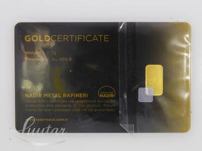 Kuldplaat 999* Tavex