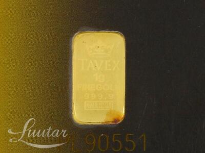 Kuldplaat 999* 1g Tavex