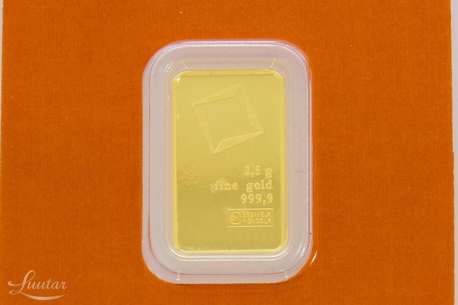 Kuldplaat 999* Valcambi