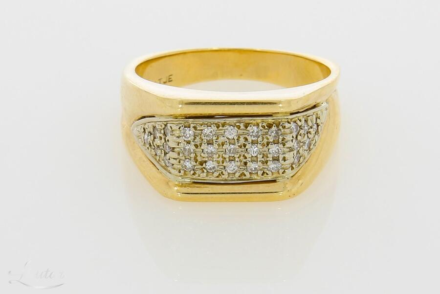 Kuldsõrmus 375* Briljandid 0.27ct