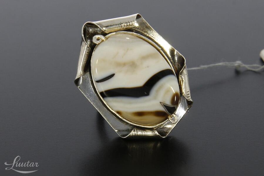 Hõbesõrmus 925* Ahhaat! UUS! Käsitöö! Vivian Schotowsky