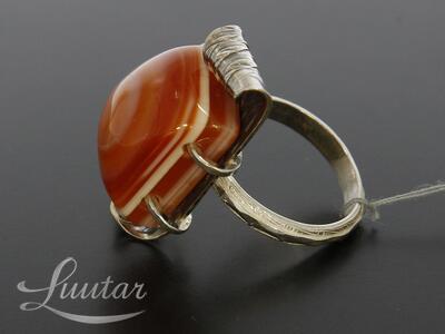 Hõbesõrmus 925* Karneool! UUS! Käsitöö! Vivian Schotowsky