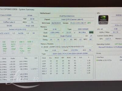 Lauaarvuti Fujitsu Esprimo D958