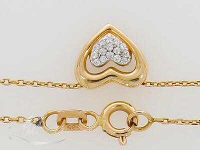 Kuldkaelakett + kulon 585* Süda