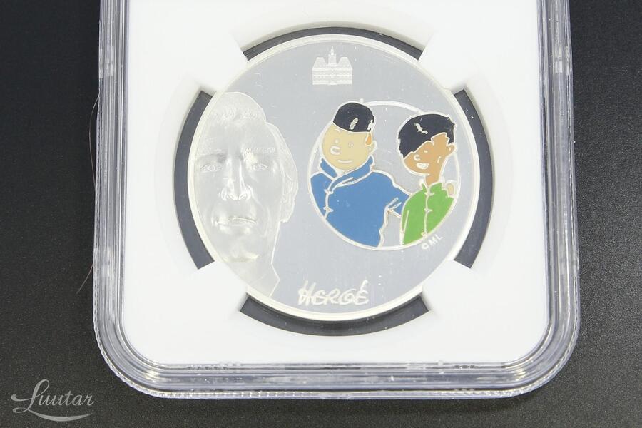 Hõbemünt 900* Coin France 1.5 Euros - Tintin and Chang - 2007