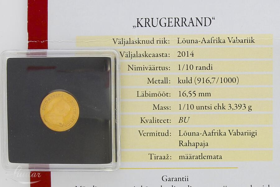 Kuldmünt 917* KRUGERRAND 2014