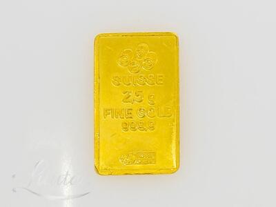 Kuldplaat Valcambi 999* 2,5gr