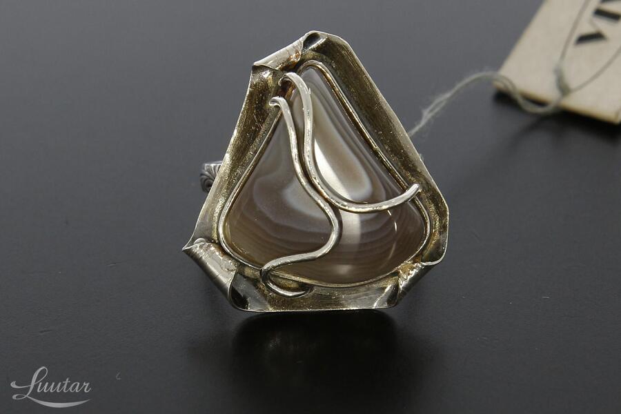 Hõbesõrmus 925* Ahhaat! UUS! Käsitöö! Vivian Schotowsky