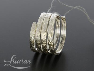 Hõbesõrmus 999* UUS! Käsitöö! Vivian Schotowsky