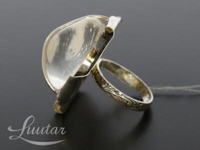 Hõbesõrmus 925* Mäekristall! UUS! Käsitöö! Vivian Schotowsky