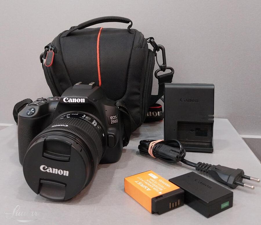 Peegelkaamera Canon EOS 250D+EFS 18-55mm