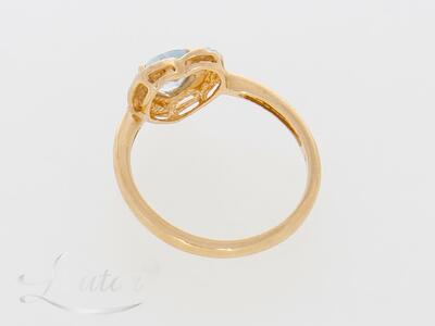 Kuldsõrmus 585* Briljandid ja Topaas