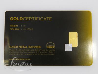 Kuldplaat Tavex 999*