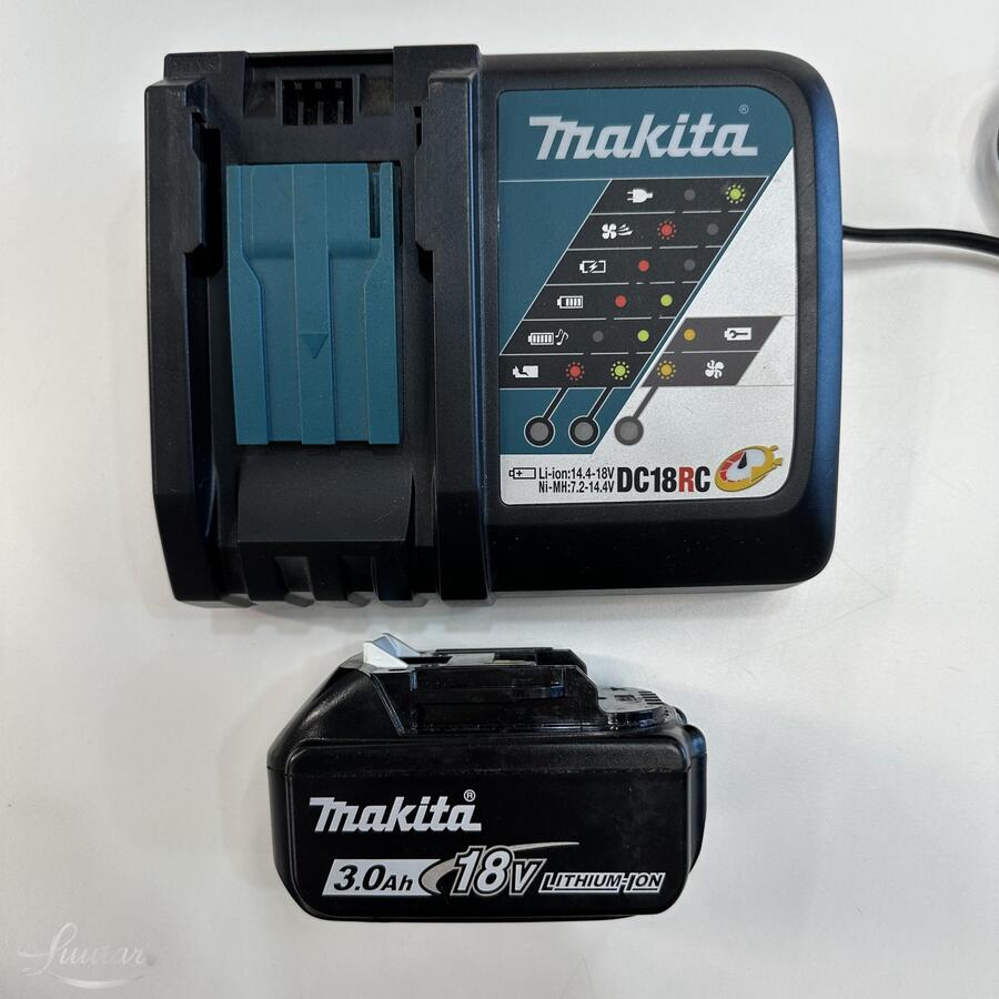 Akulaadija Makita DC18RC + aku BL1830B