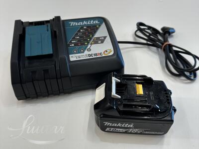 Akulaadija Makita DC18RC + aku BL1830B