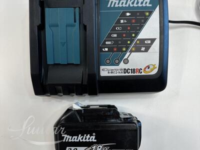 Akulaadija Makita DC18RC + aku BL1830B