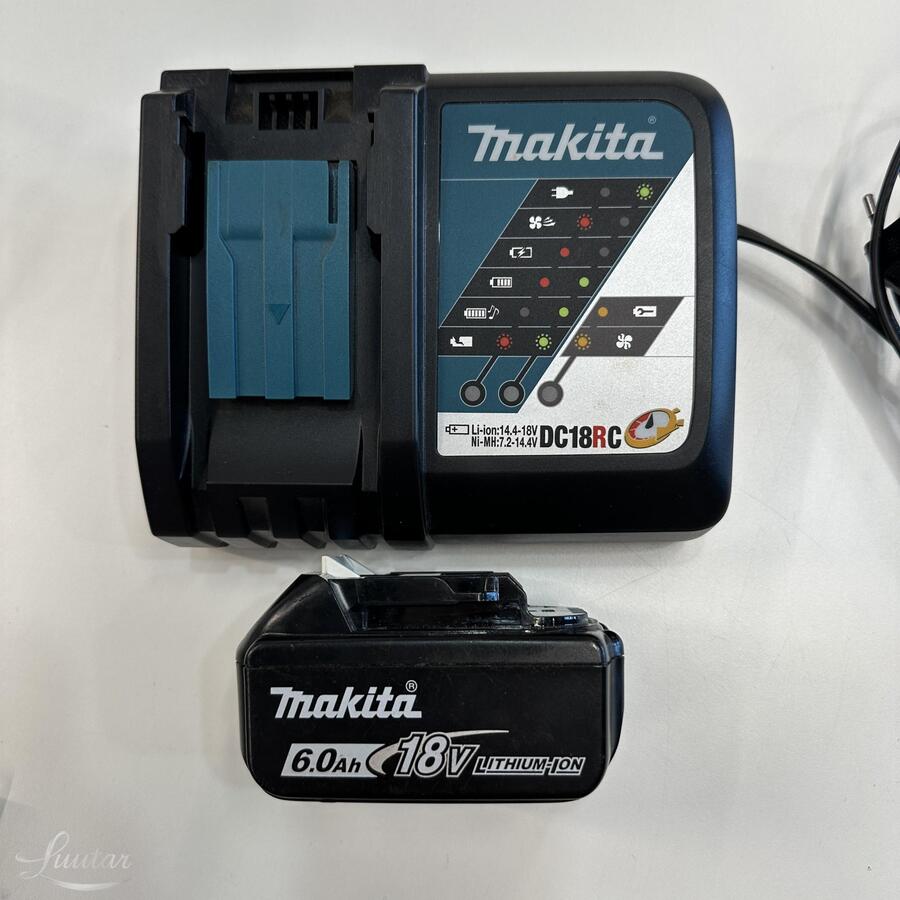 Akulaadija Makita DC18RC + aku BL1860B