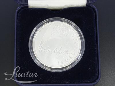 Hõbemünt 925* – 10€ Mika Waltari 200