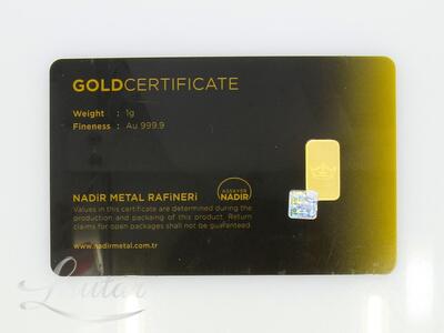 Kuldplaat Tavex 999*