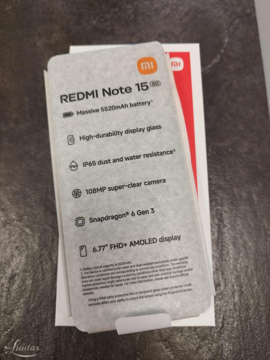 Mobiiltelefon Xiaomi Redmi Note 15 5g 128gb