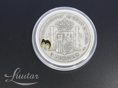 Hõbemündid 900* 5 Pesetas - Amadeo I 1871a. 7tk