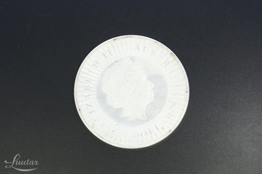 Hõbemünt 999* 1 Dollar Elizabeth II,  Australian Kangaroo 2018 a.