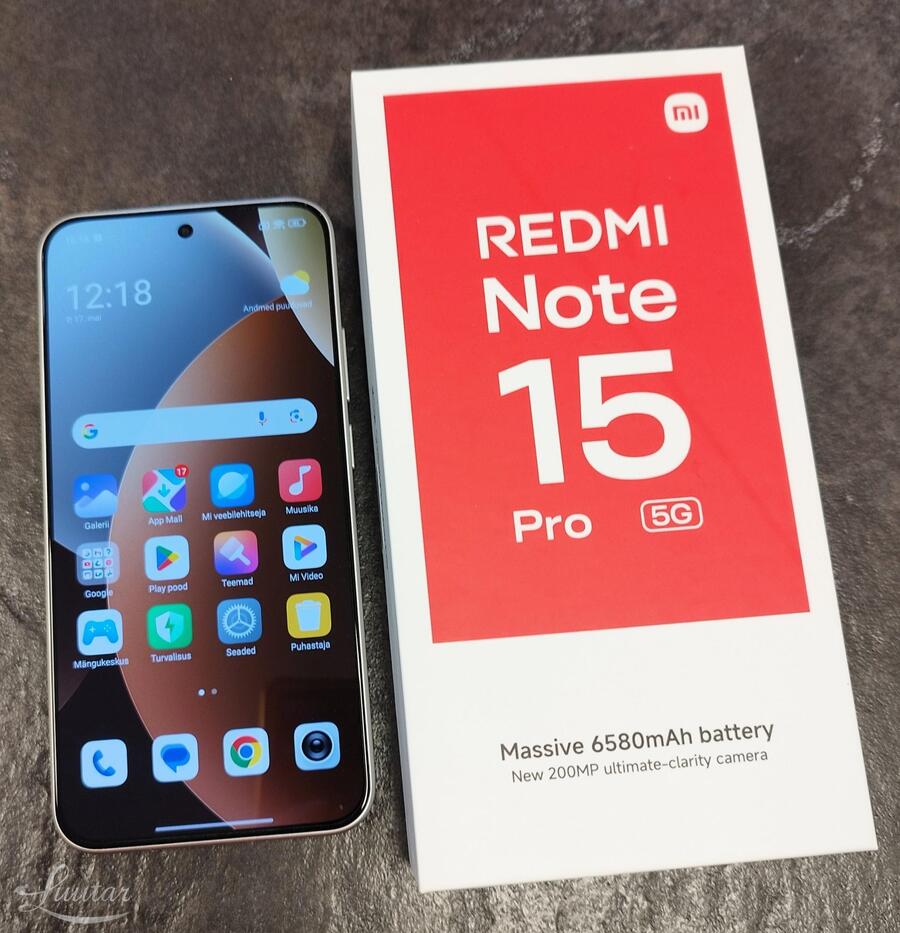Mobiiltelefon Xiaomi Redmi Note 15 Pro 5G 25G GB 
