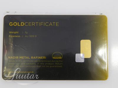 Kuldplaat 999* Tavex