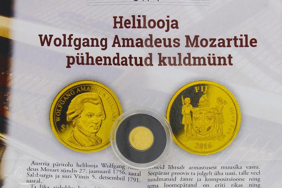 Kuldmünt Wolfgang Amadeus Mozart 999* 0,5g 2016a