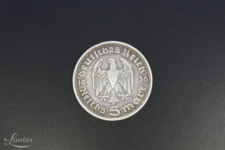 Hõbemünt 900* ''5 Reichsmark'' 1935
