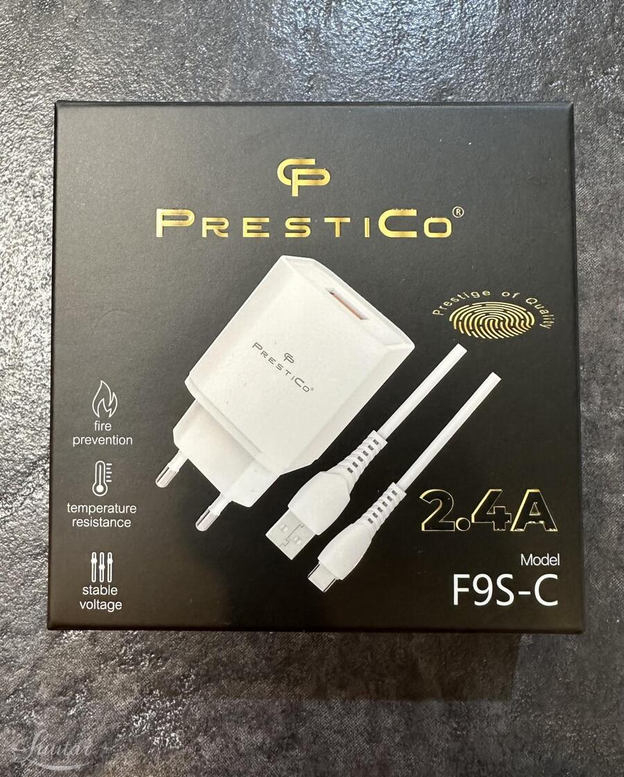 Laadija PrestiCo F9S-C USB-Type C 2.4A