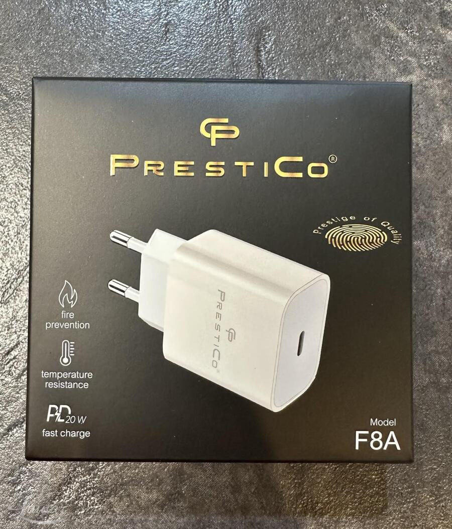 Laadija PrestiCo F8A USB-Type C 20W PD