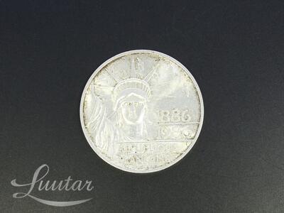Hõbemünt 900* 100 Francs Statue of Liberty