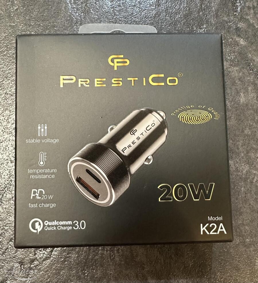 Autolaadija Prestico K2A 20W