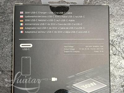 Laadija PRESTICO F15S+ Type-C + Juhe Type-C 30W PD