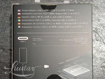 Laadija USB​ Type-​C 45W​ + Juhe USB Type-C → USB Type-C​ white