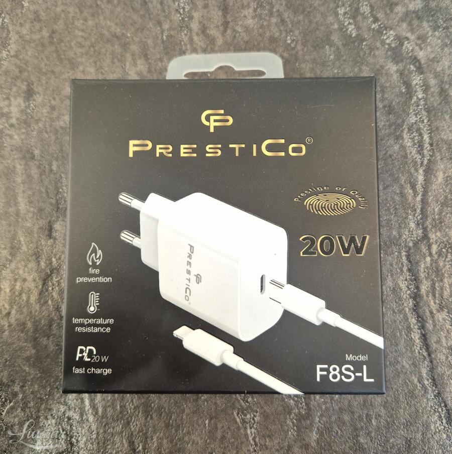 Laadija USB​ Type-​C 20W​ + Juhe USB Type-C → Lightning​ white