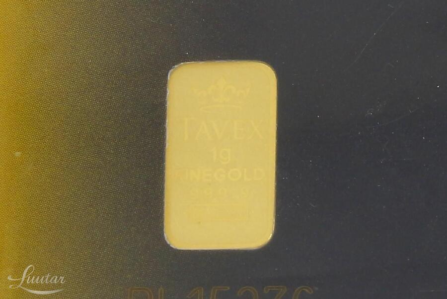 Kuldplaat 999* Tavex 1g