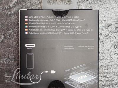 Laadija PRESTICO F8S-C 1xUSB-C + Juhe USB-C 20W PD