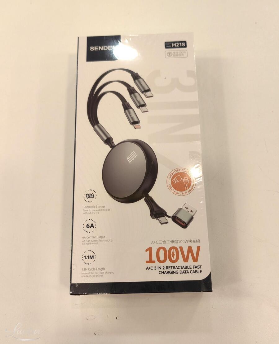 Juhe Sendem M21S-Juhe 3in1 MicroUSB+Type+C+Lightning