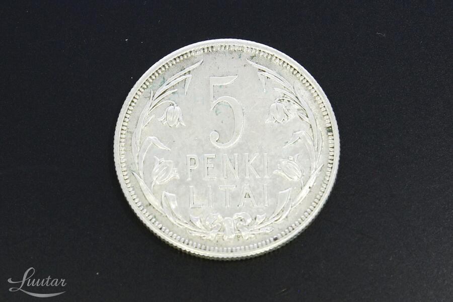 Hõbemünt 500* 5 Litai 1925a