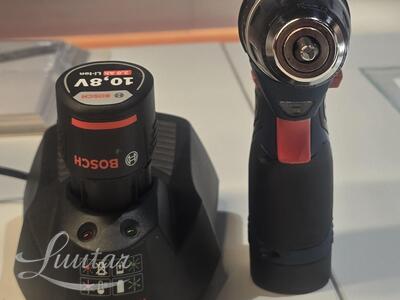 Akutrell Bosch GSR 10,8v-LI + 2 Aku + Laadija