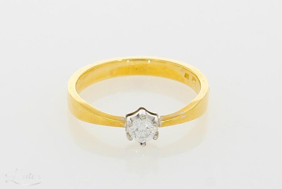 Kuldsõrmus 750* Briljant 0.17ct
