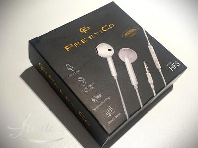 Kõrvaklapid Prestico HF3 3.5mm valge UUS!