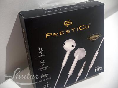 Kõrvaklapid Prestico HF3 3.5mm valge UUS!