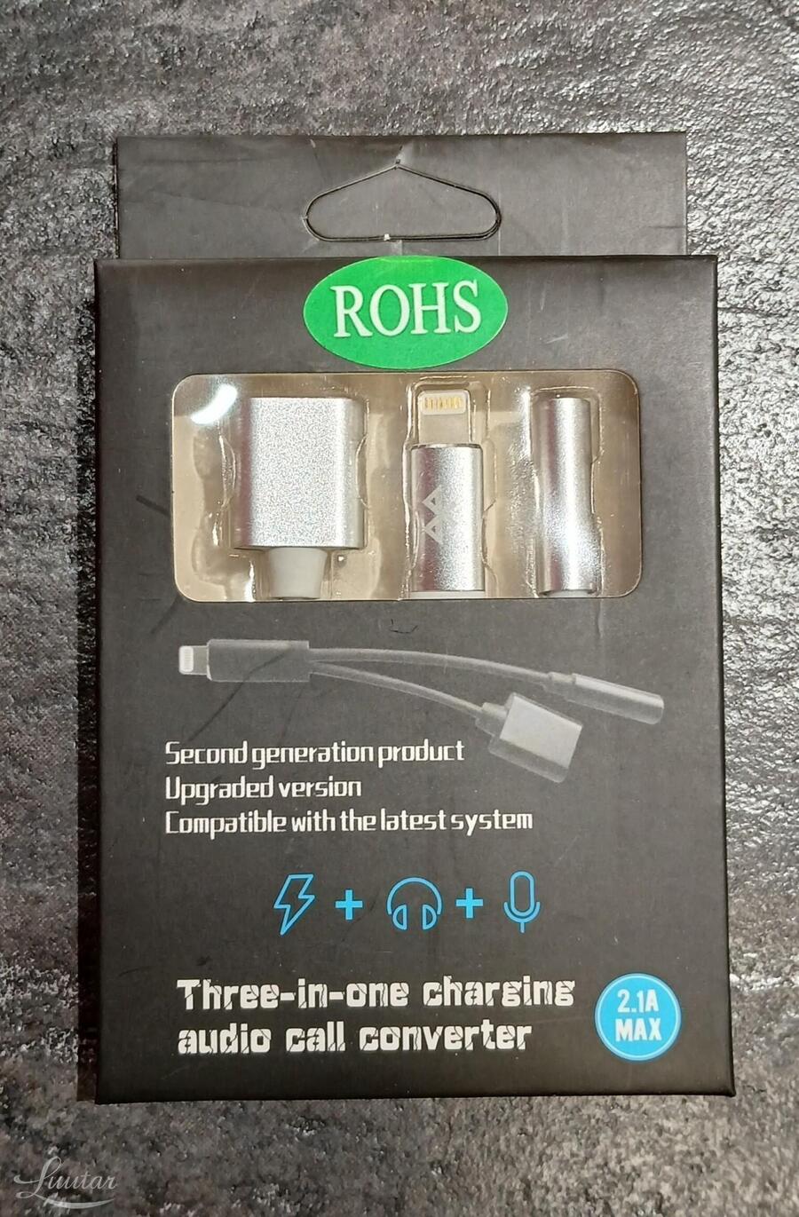 Üleminek Lightning - 3.5mm Jack + Lightning