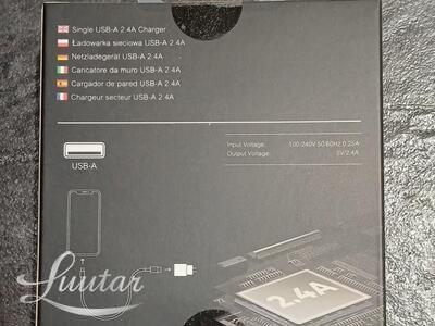 Laadija 2A +USB -USB Type C