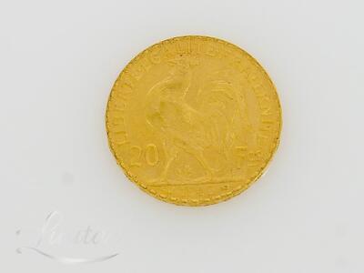 Kuldmünt 900* 20 francs Coq Dieu protège la France