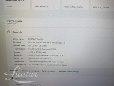 Sülearvuti Dell Latitude 7640 512 GB 